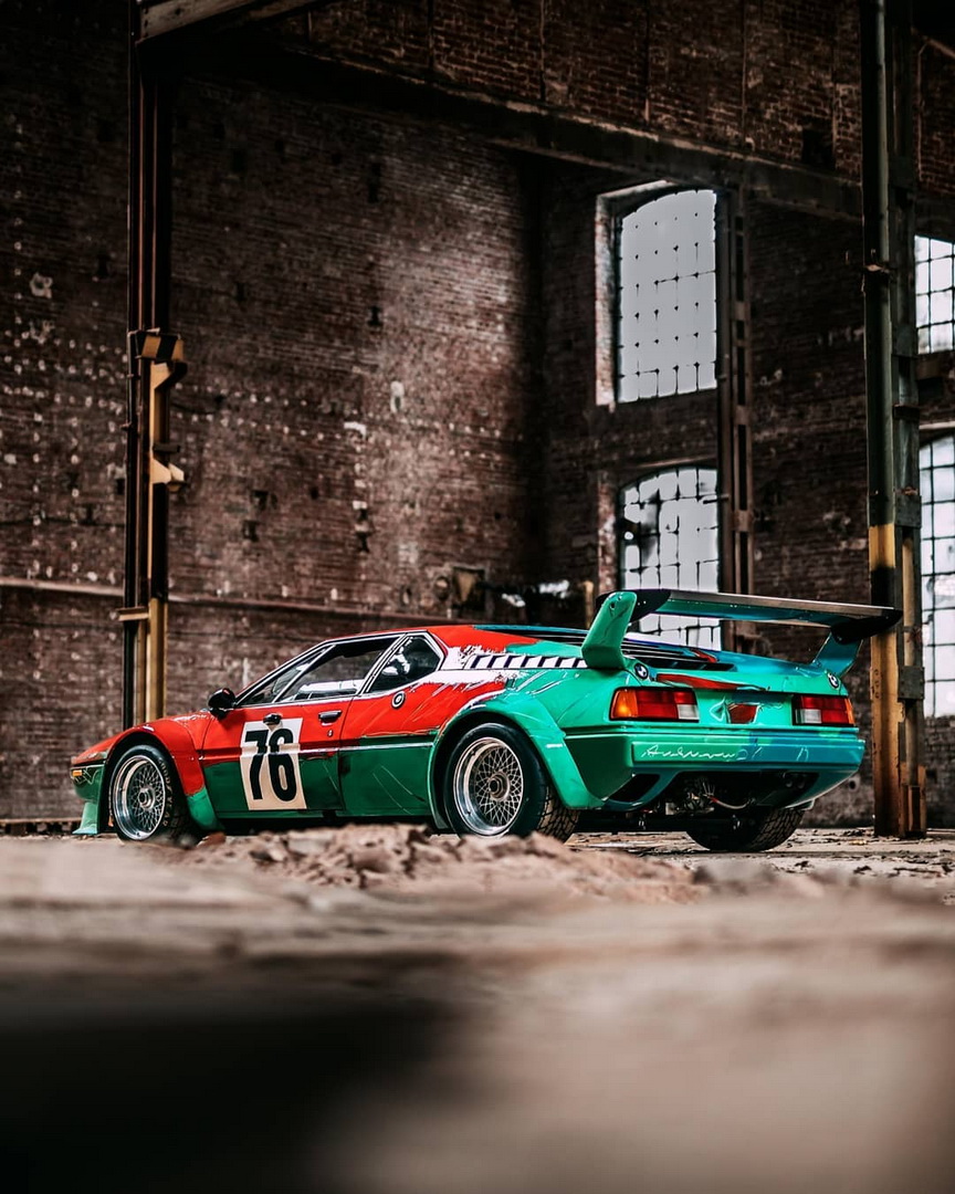 BMW M1 Art Car By Andy Warhol Poses For The Camera For Its 40th Birthday