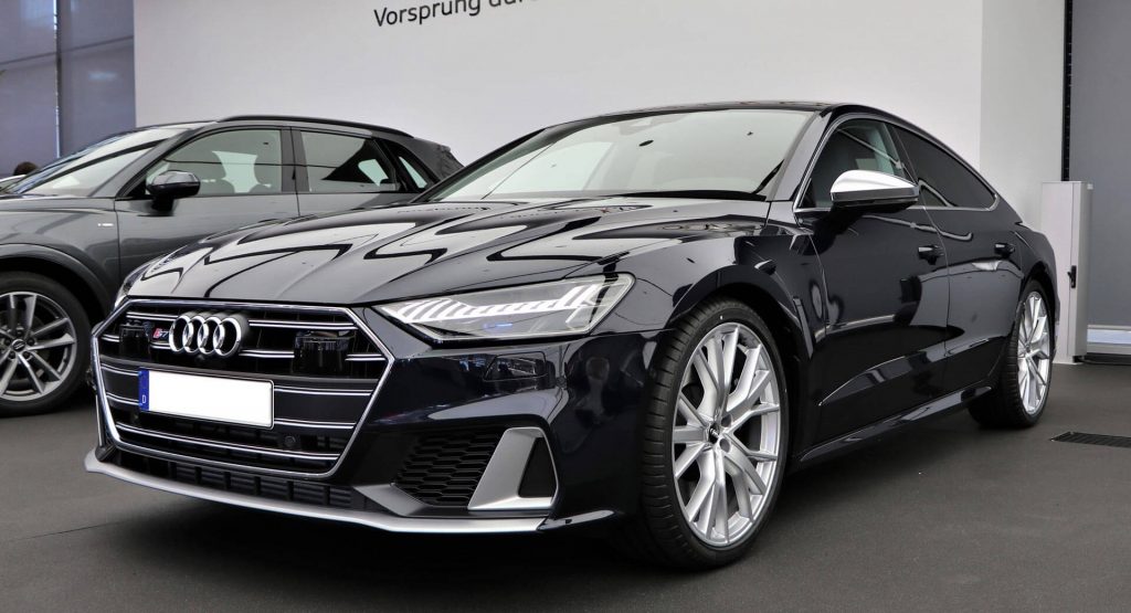 2020 Audi S7 On Display With Firmament Blue Metallic