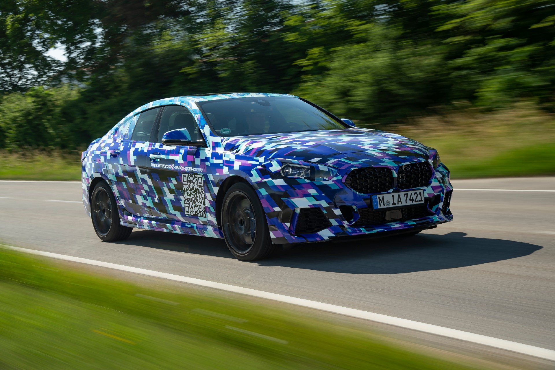 BMW Shows New 2-Series Gran Coupe With Colorful Camo