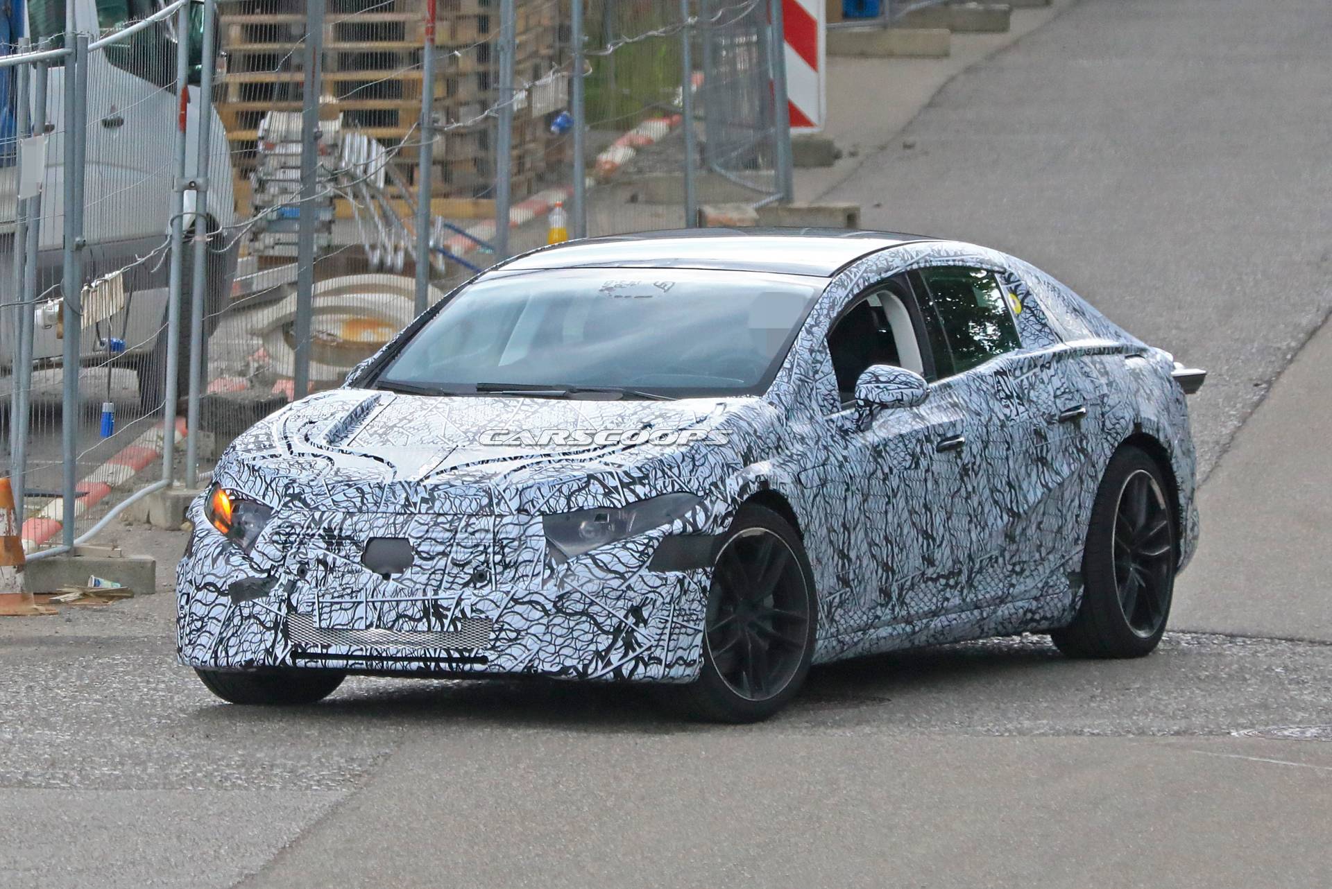 2021 Mercedes EQS Electric Flagship Shows Production Body, Should Porsche Taycan Worry?