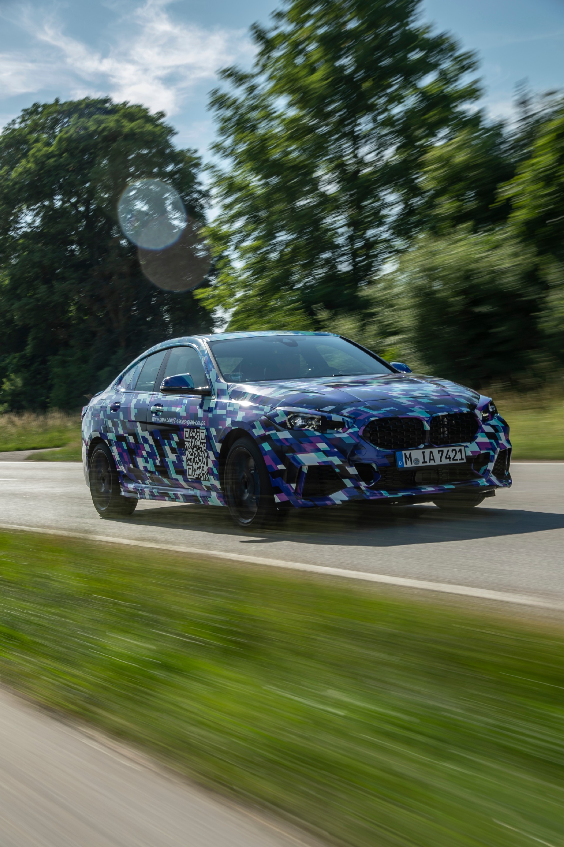 BMW Shows New 2-Series Gran Coupe With Colorful Camo