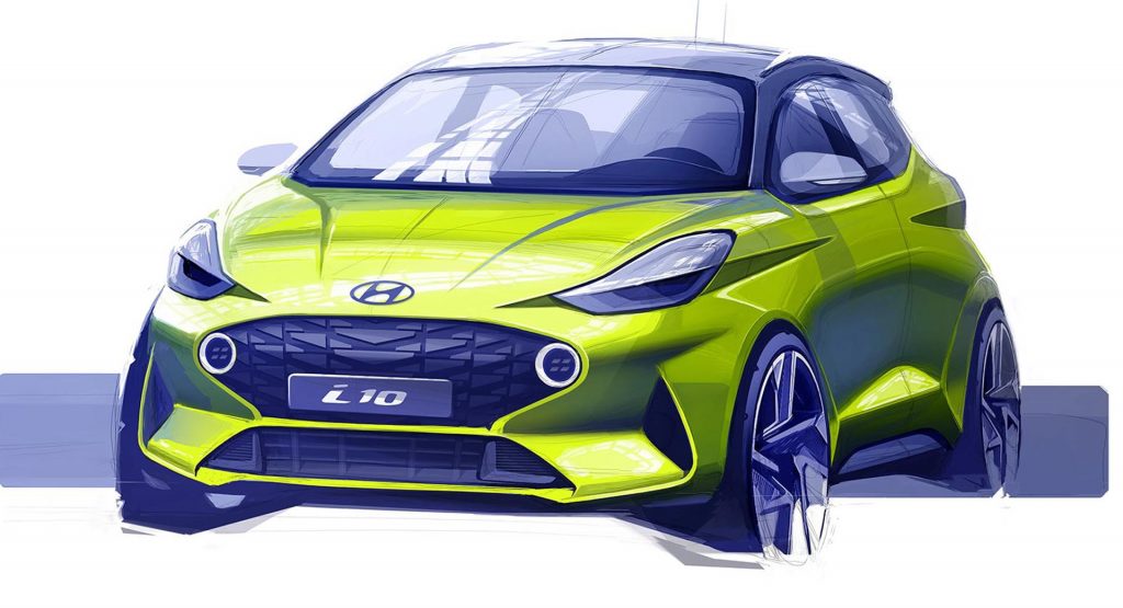  Updated Hyundai i10 Teased With A More Dynamic Design