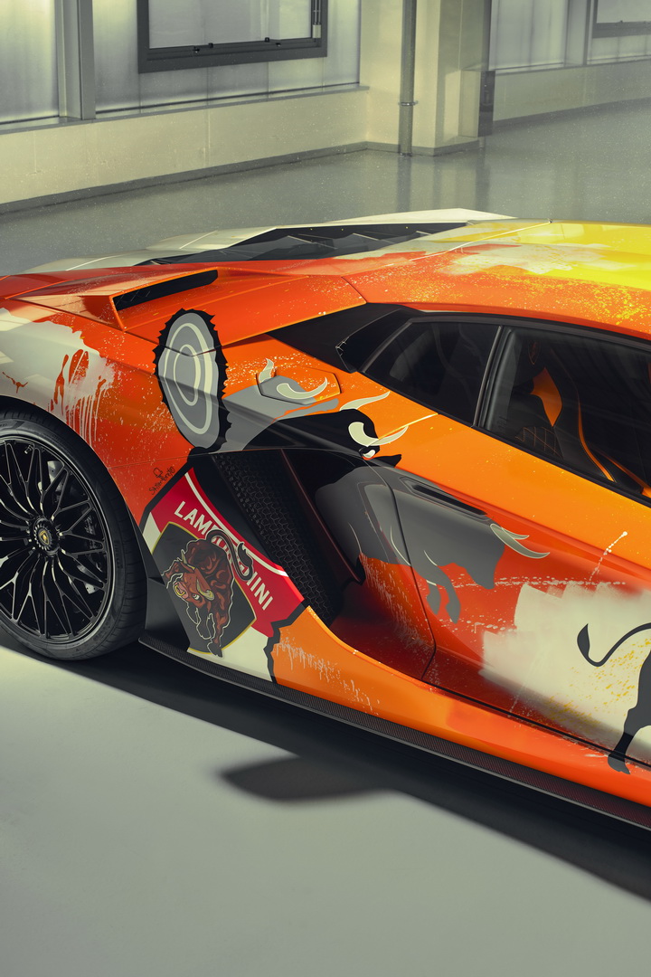 Lamborghini Aventador S Art Car Salutes Monterey Car Week Attendees