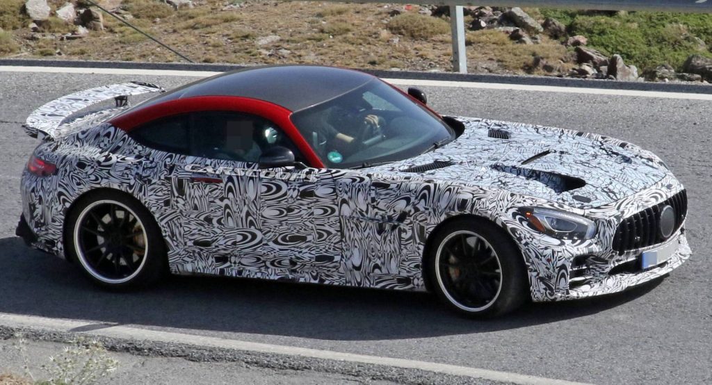 2020 Mercedes-AMG GT R Black Series Spotted With Huge Hood Vents, Carbon Roof