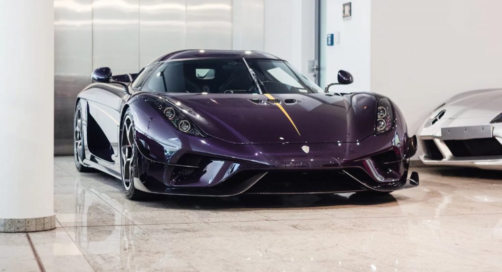 Purple Carbon Fiber Koenigsegg Regera Is Truly A Sight To Behold