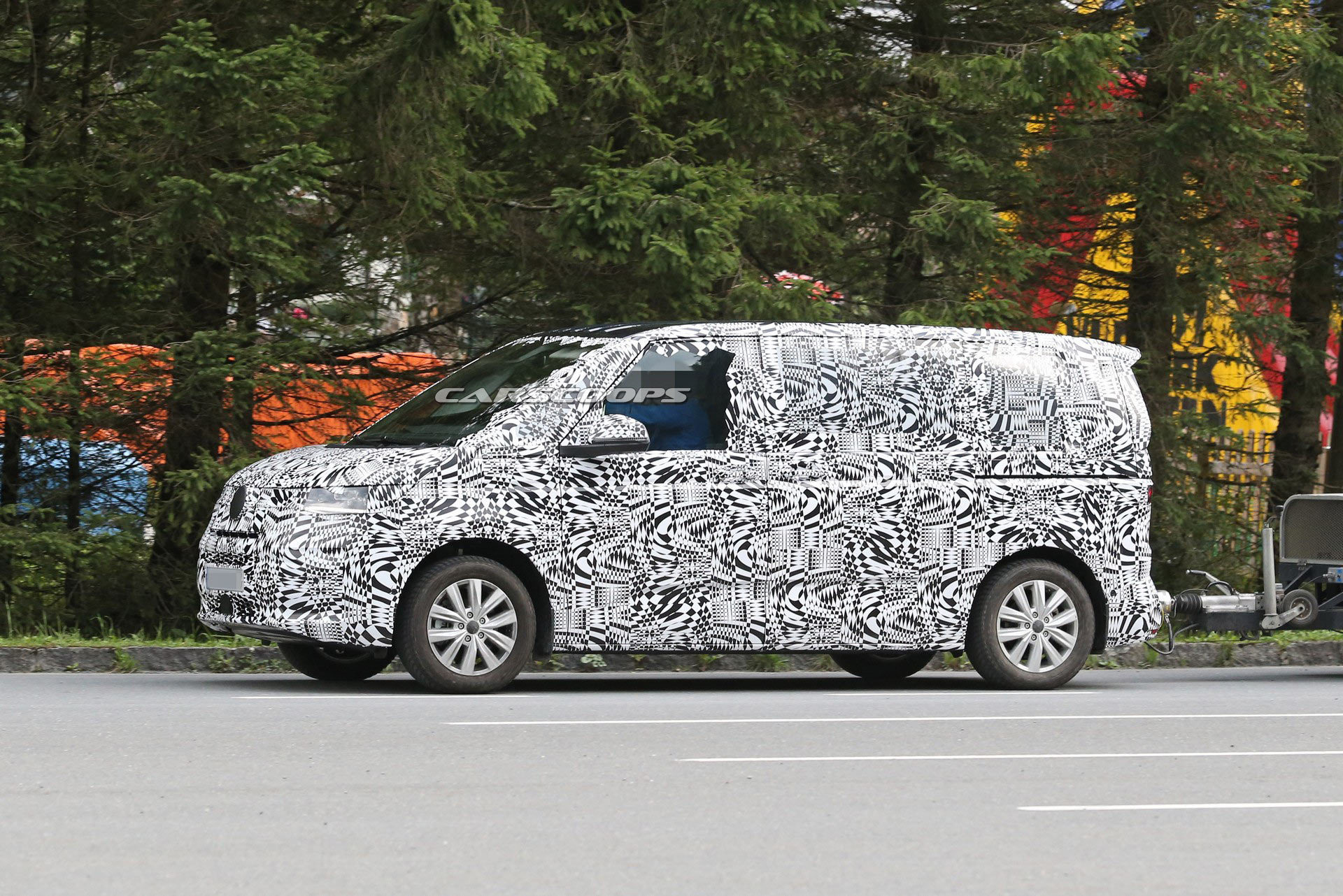 2021 VW T7 Shows Its New Face In Fresh Spy Photos