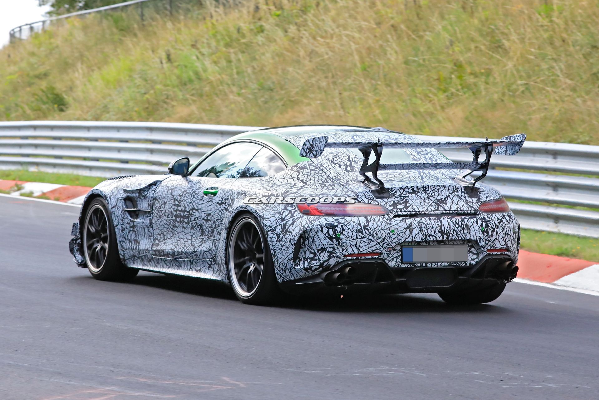 New Mercedes-AMG GT R Black Series Spied With Even Larger Rear Wing