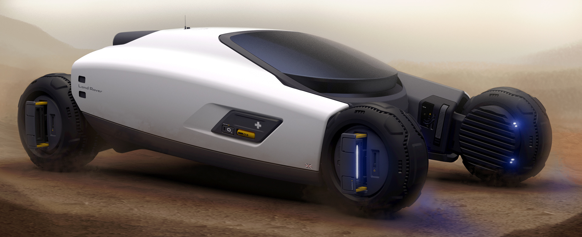 If Land Rover Built A Vehicle To Explore Mars, It Could Look Like This ...