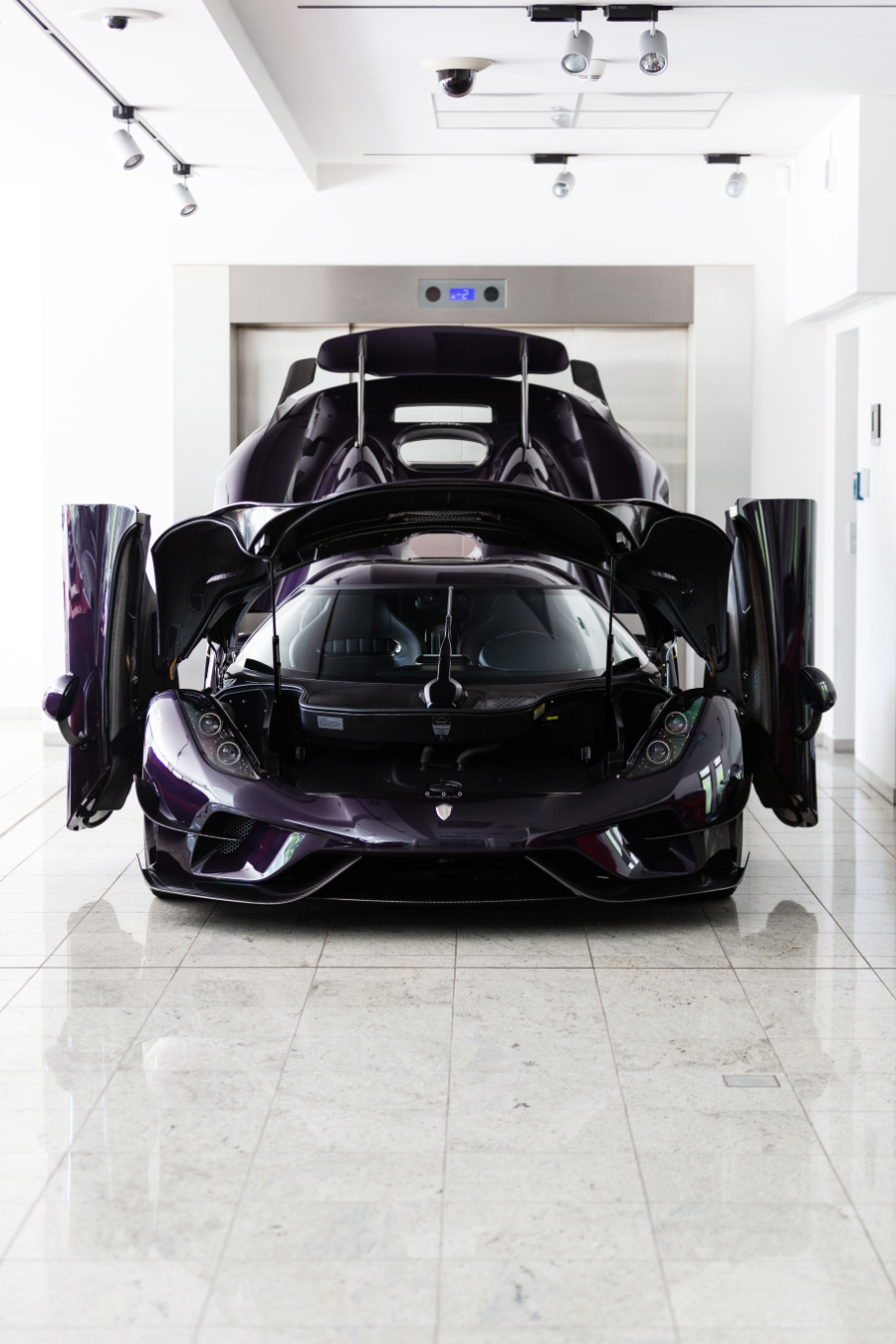 Purple Carbon Fiber Koenigsegg Regera Is Truly A Sight To Behold