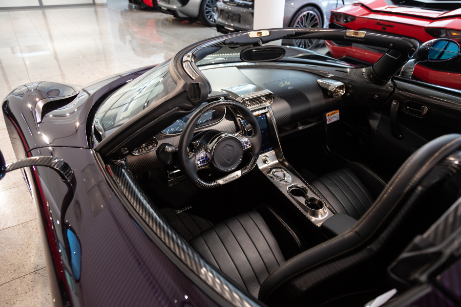 Purple Carbon Fiber Koenigsegg Regera Is Truly A Sight To Behold