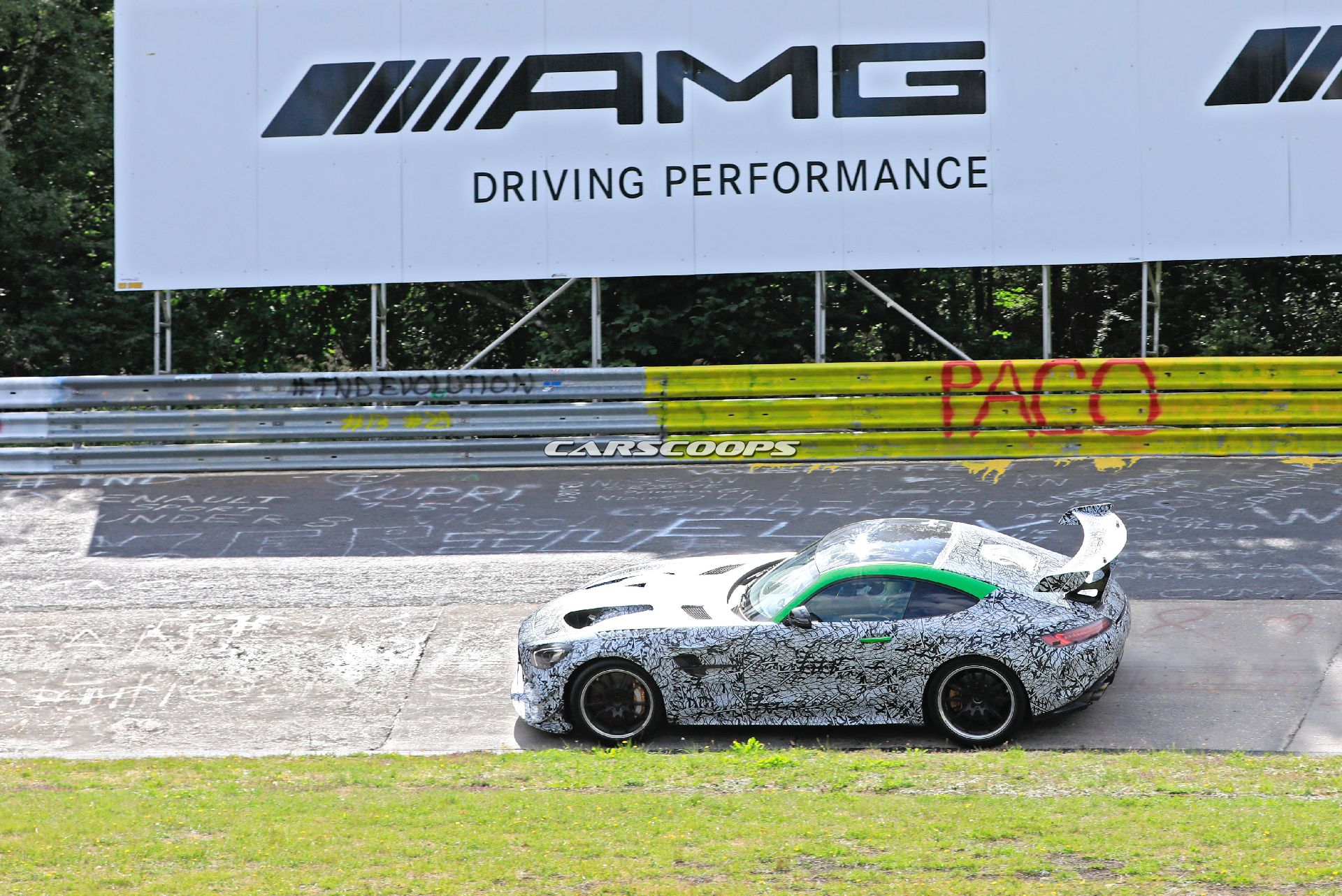 New Mercedes-AMG GT R Black Series Spied With Even Larger Rear Wing