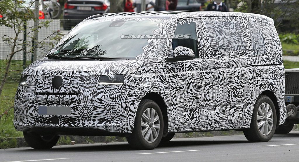  2021 VW T7 Shows Its New Face In Fresh Spy Photos