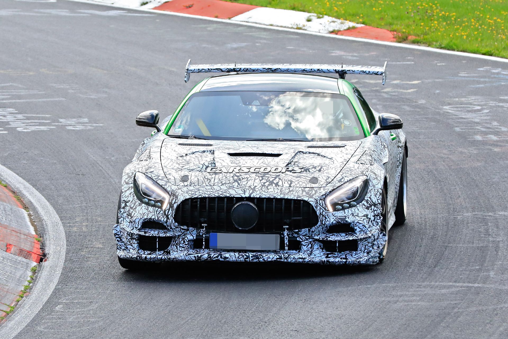 New Mercedes-AMG GT R Black Series Spied With Even Larger Rear Wing