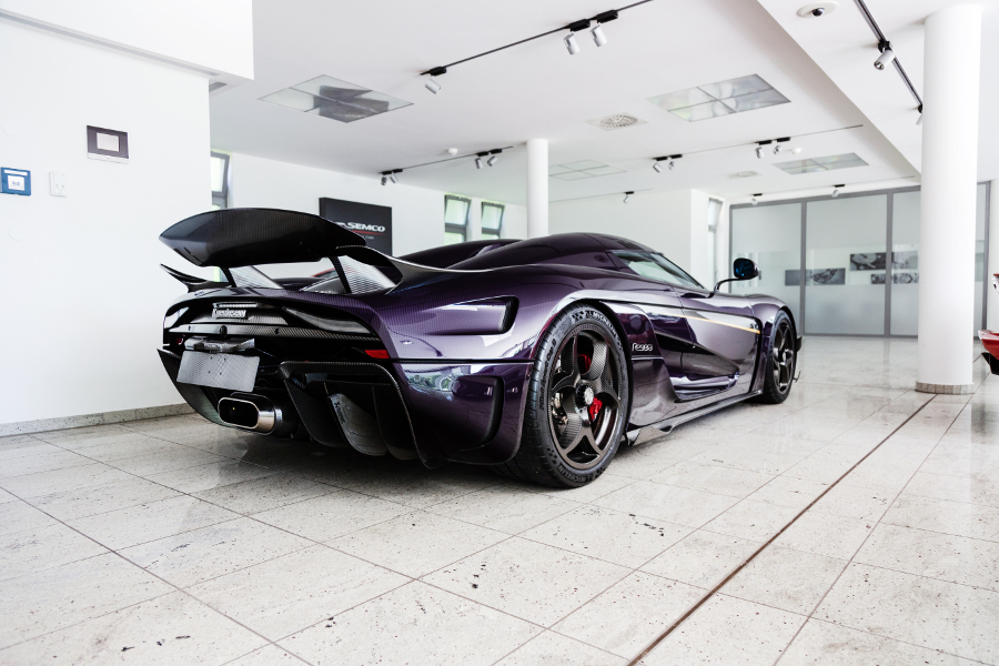 Purple Carbon Fiber Koenigsegg Regera Is Truly A Sight To Behold