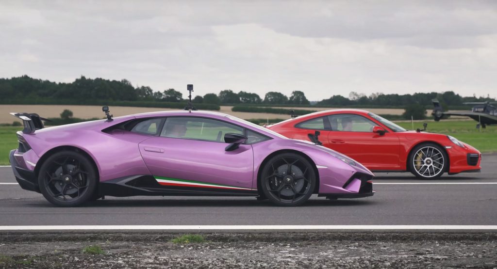 Porsche 911 Turbo S And Lamborghini Huracan Performante Are Other-Worldly Fast