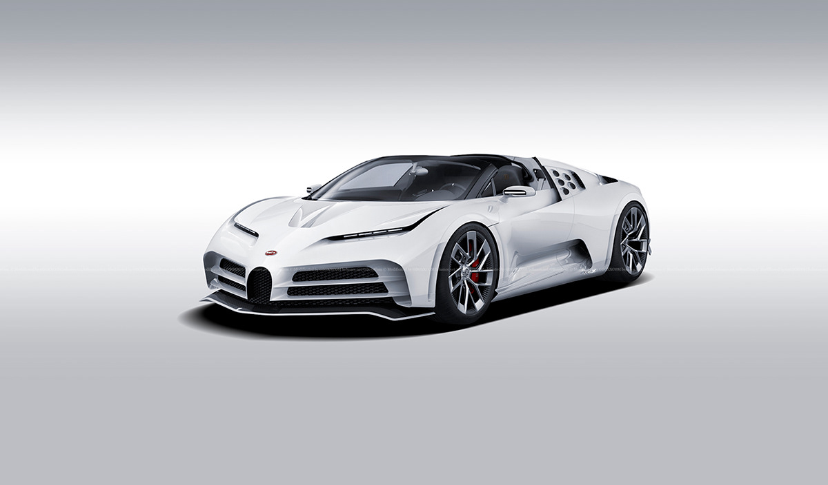 Bugatti Centodieci Goes For Jaw-Dropping Roadster Look