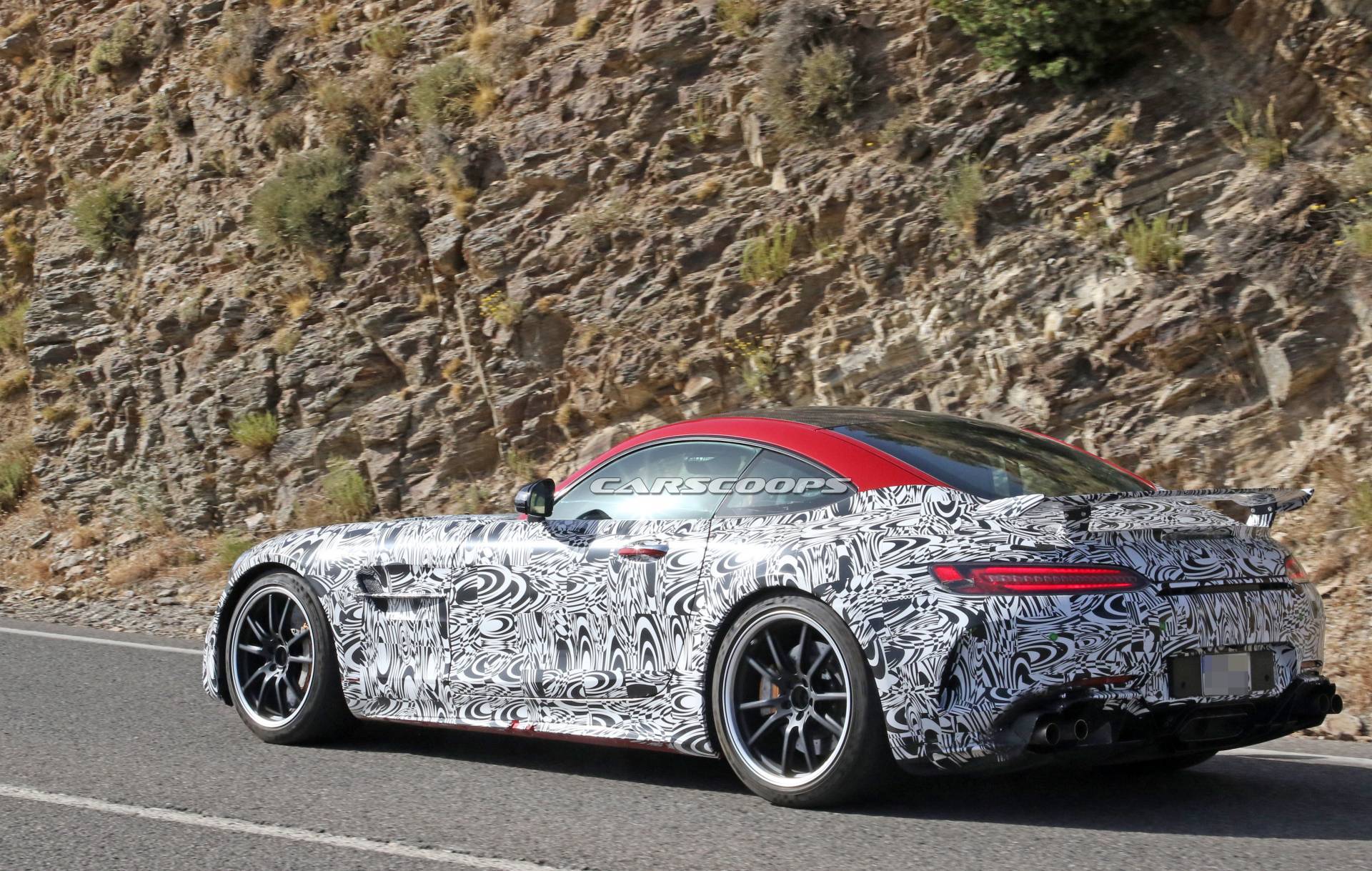 2020 Mercedes-AMG GT R Black Series Spotted With Huge Hood Vents, Carbon Roof