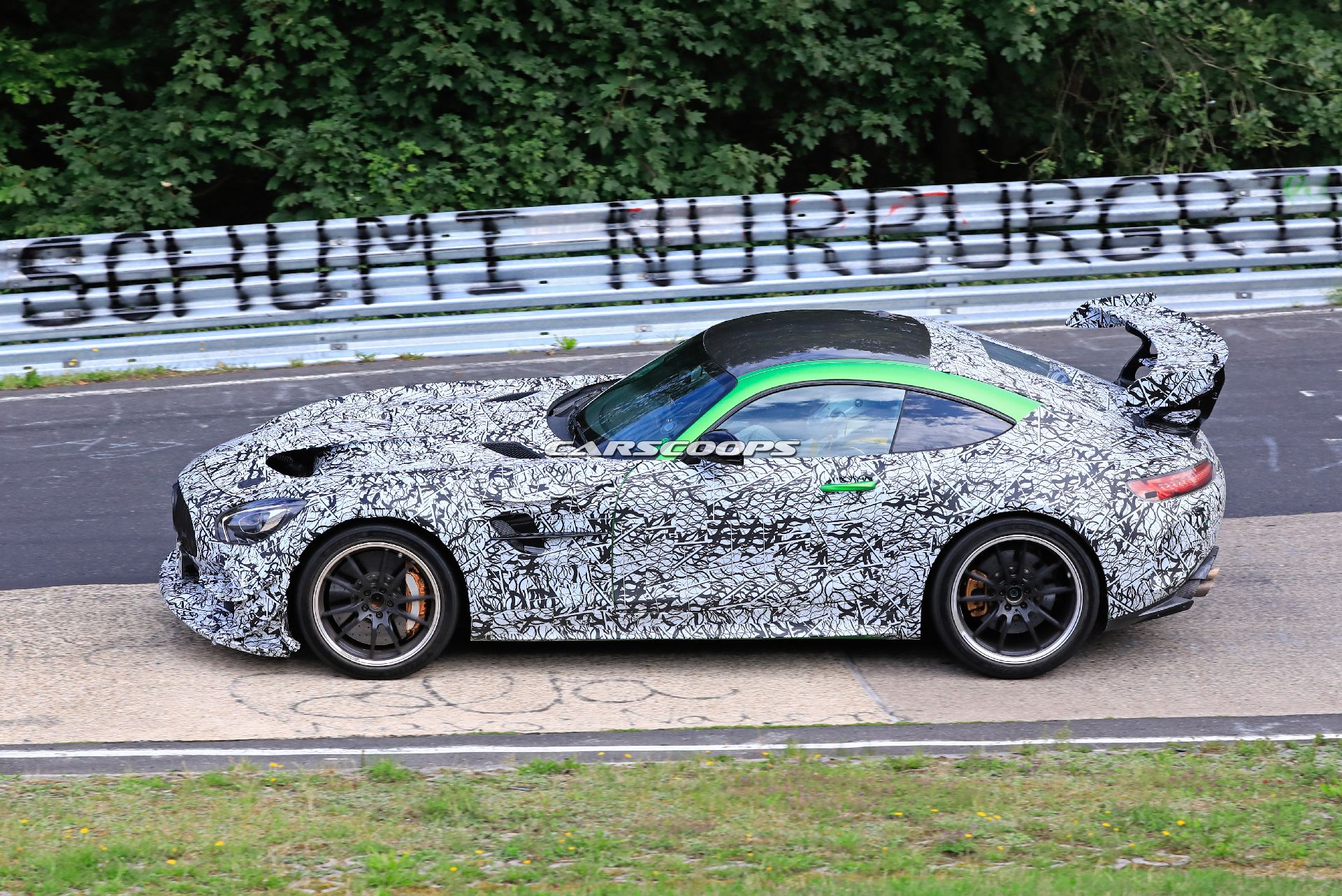 New Mercedes-AMG GT R Black Series Spied With Even Larger Rear Wing