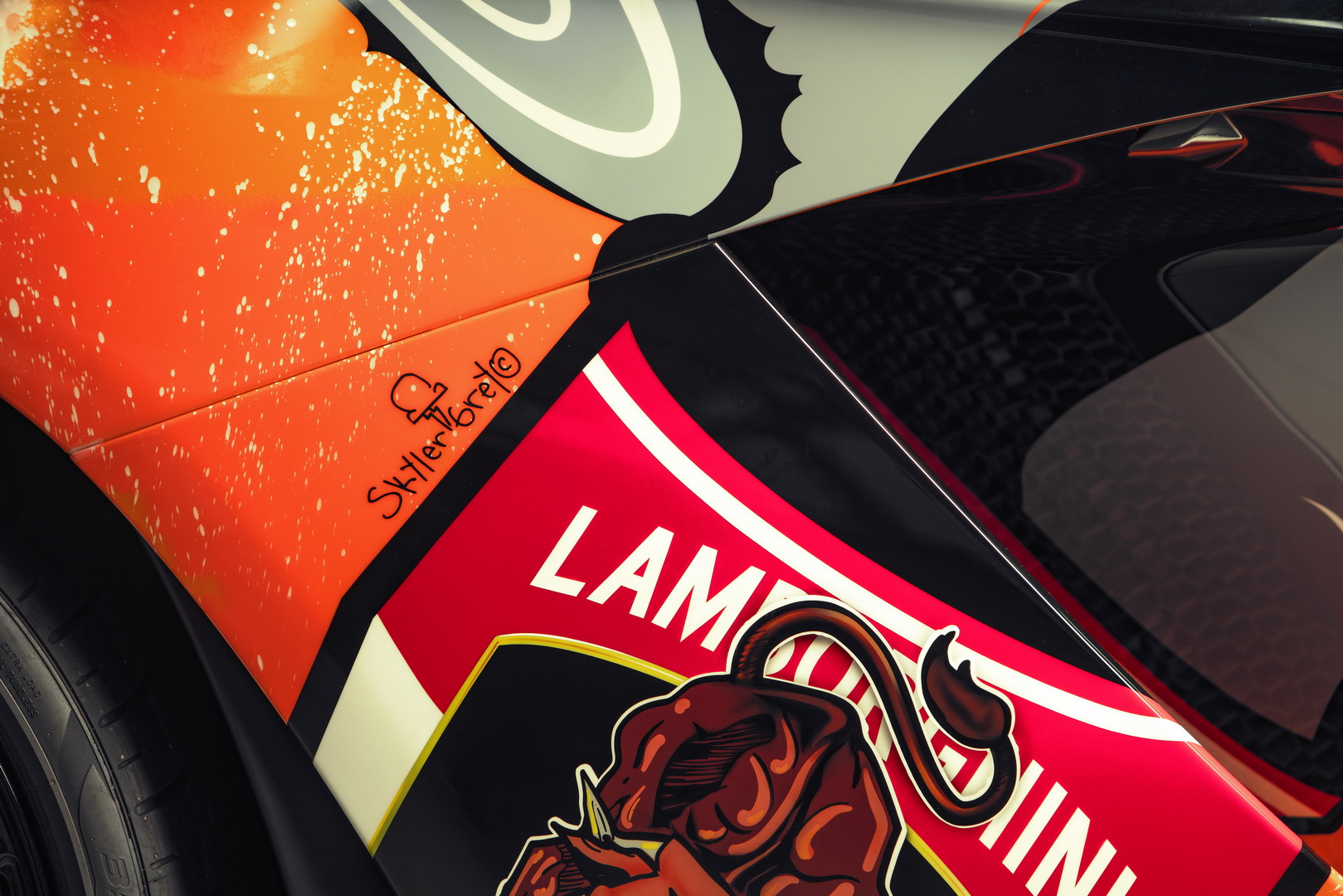 Lamborghini Aventador S Art Car Salutes Monterey Car Week Attendees