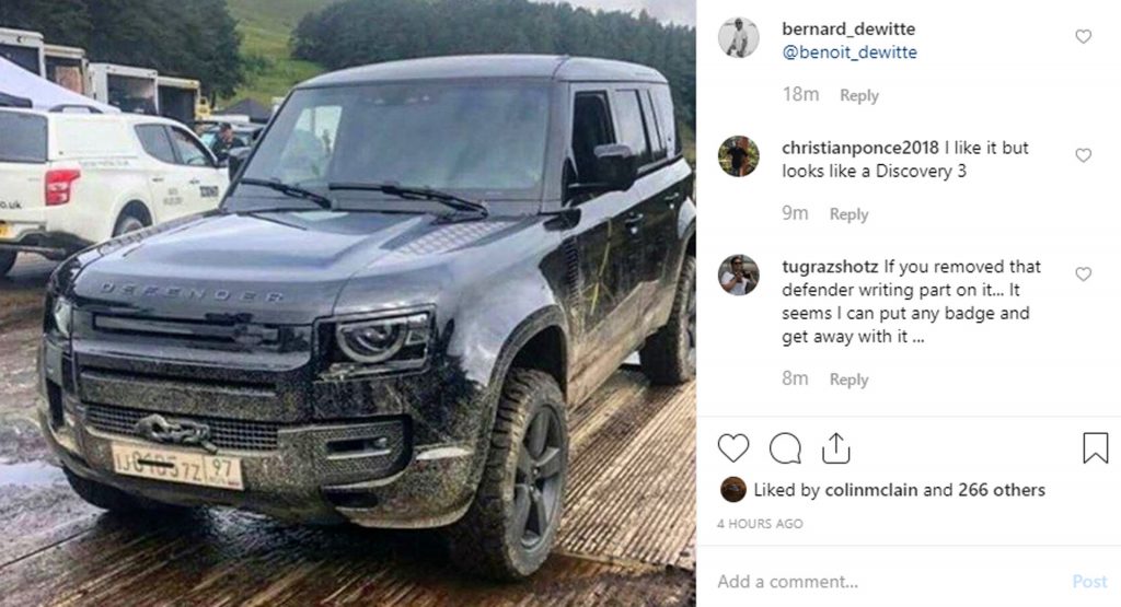  This Is The New 2020 Land Rover Defender Straight From The Set Of James Bond