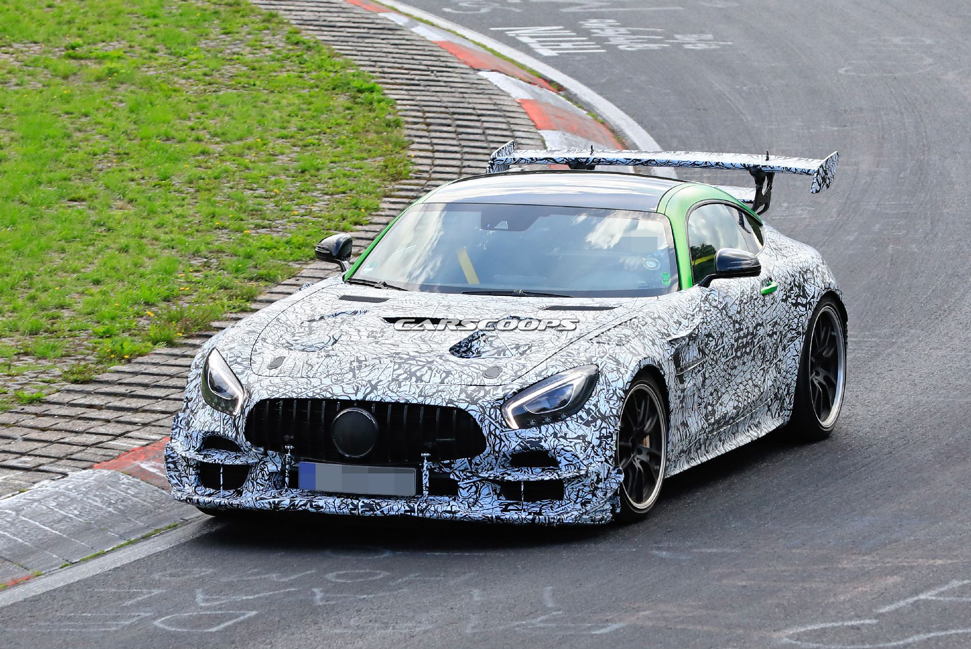 New Mercedes-AMG GT R Black Series Spied With Even Larger Rear Wing