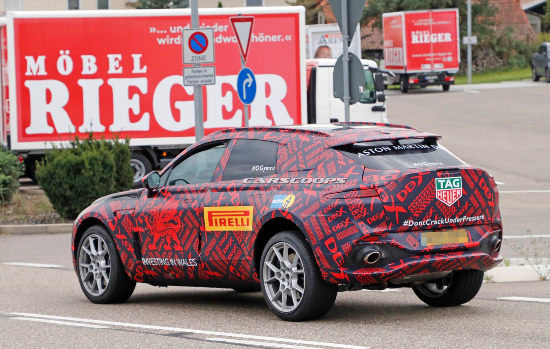 Aston Martin DBX Reveals Dramatic Rear End With Vantage-Inspired Taillights