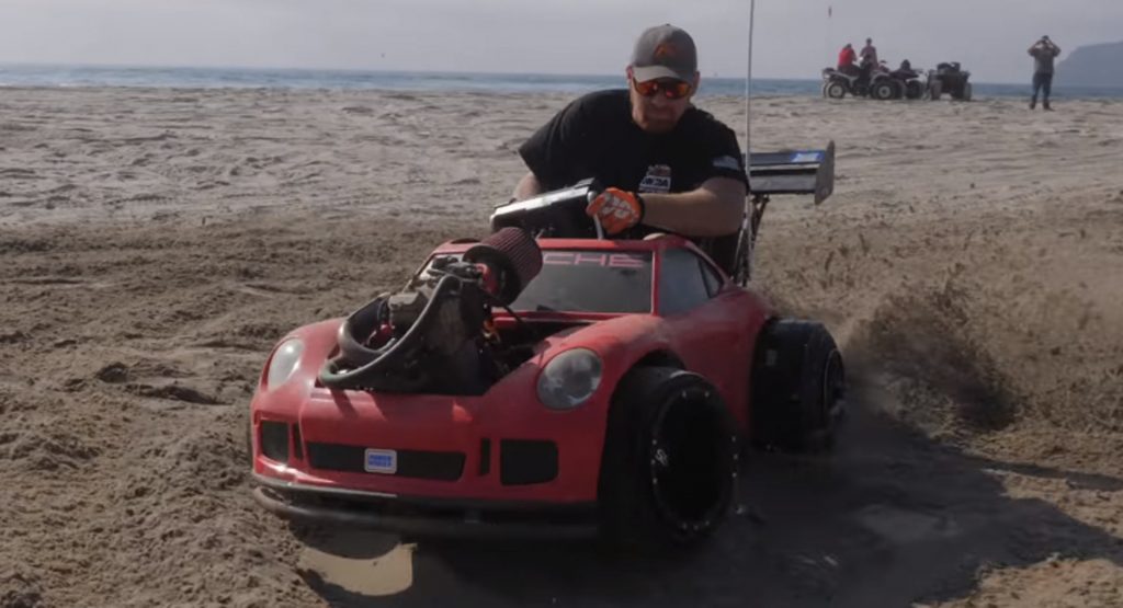  This Porsche 911-Inspired Power Wheels Car Has A 51 HP Motorcycle Engine