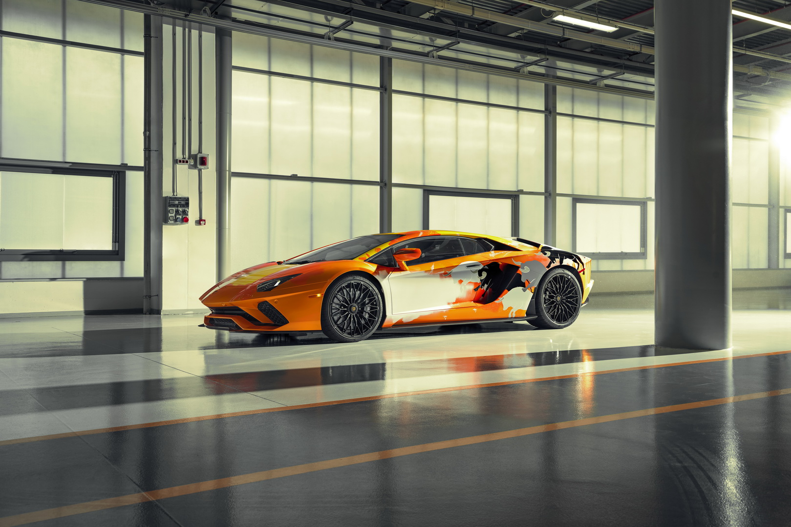 Lamborghini Aventador S Art Car Salutes Monterey Car Week Attendees