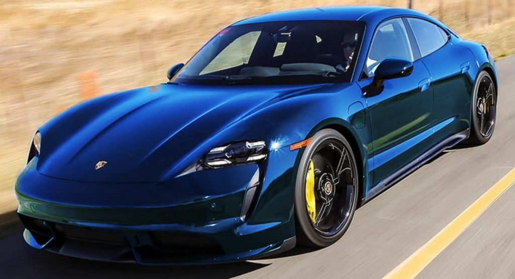 The Porsche Taycan Looks Like This If You Digitally Peel The Camo Away