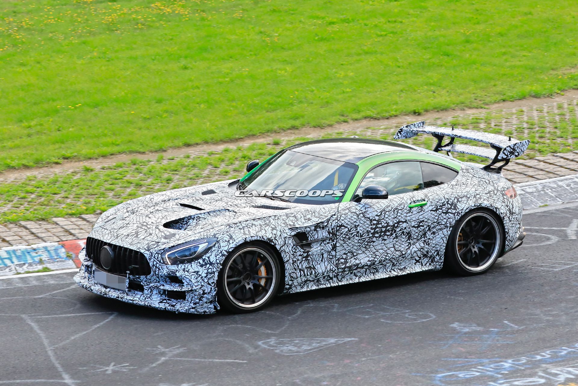 New Mercedes-AMG GT R Black Series Spied With Even Larger Rear Wing