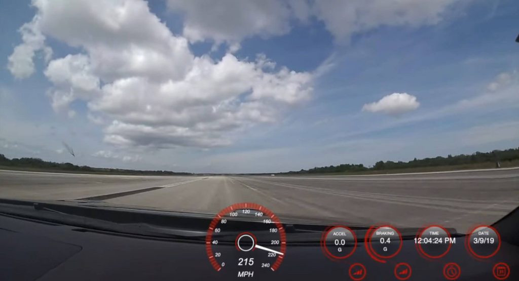  1,100 WHP Nissan GT-R Hits 215 MPH At Standing Mile Run