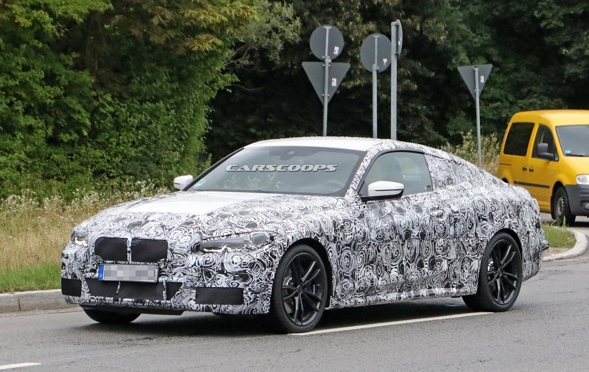2020 BMW 4-Series Coupe Steps Off Transport Truck And Onto The Road