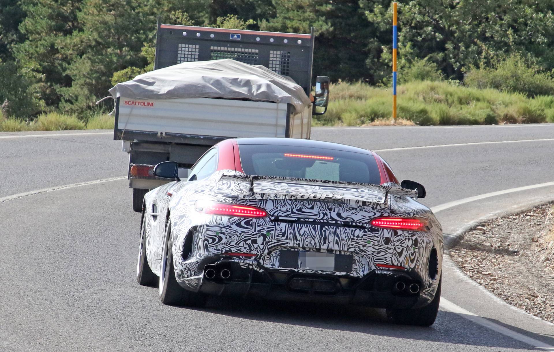2020 Mercedes-AMG GT R Black Series Spotted With Huge Hood Vents, Carbon Roof