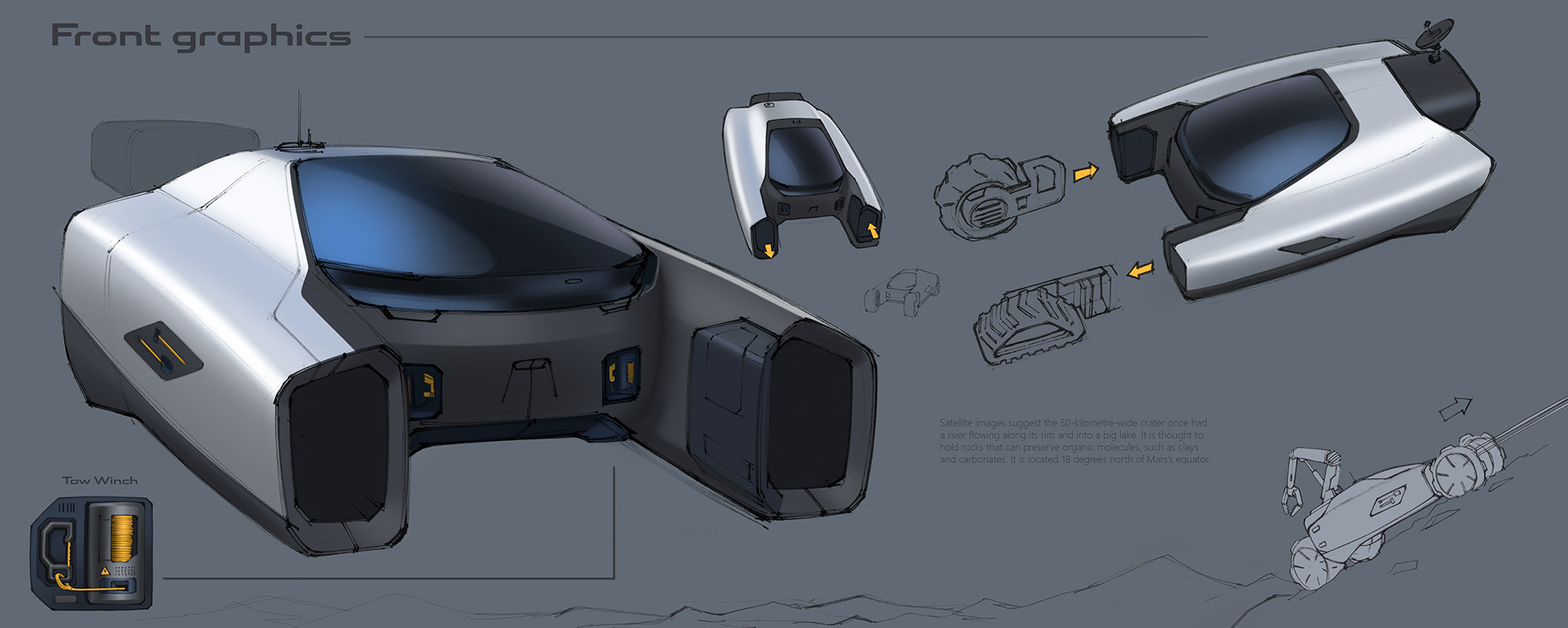 If Land Rover Built A Vehicle To Explore Mars, It Could Look Like This