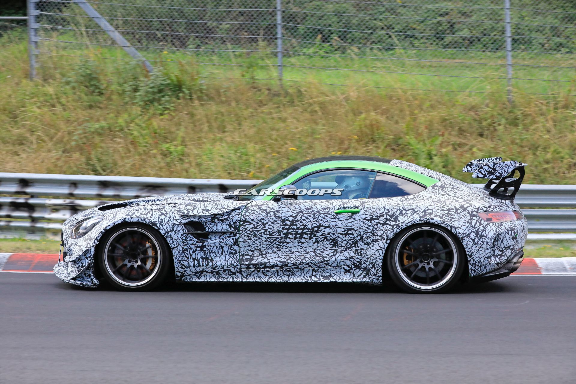 New Mercedes-AMG GT R Black Series Spied With Even Larger Rear Wing