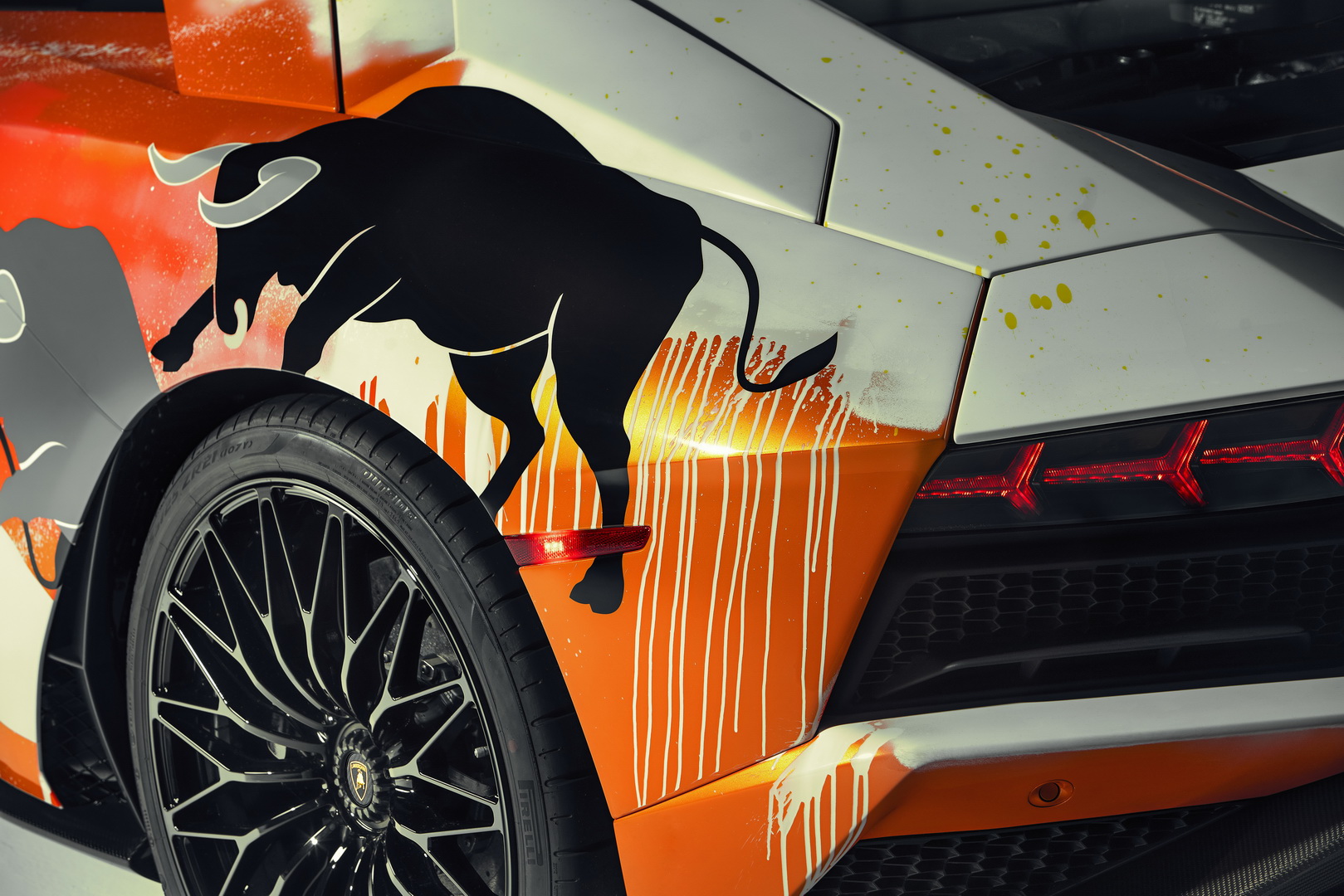 Lamborghini Aventador S Art Car Salutes Monterey Car Week Attendees