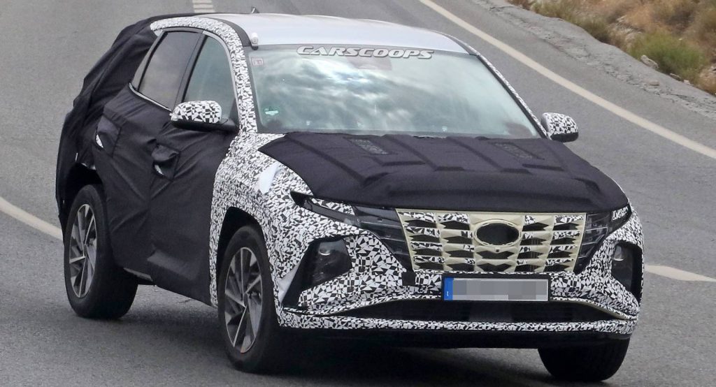  2021 Hyundai Tucson Sheds Camo To Reveal Dramatic Front End Design