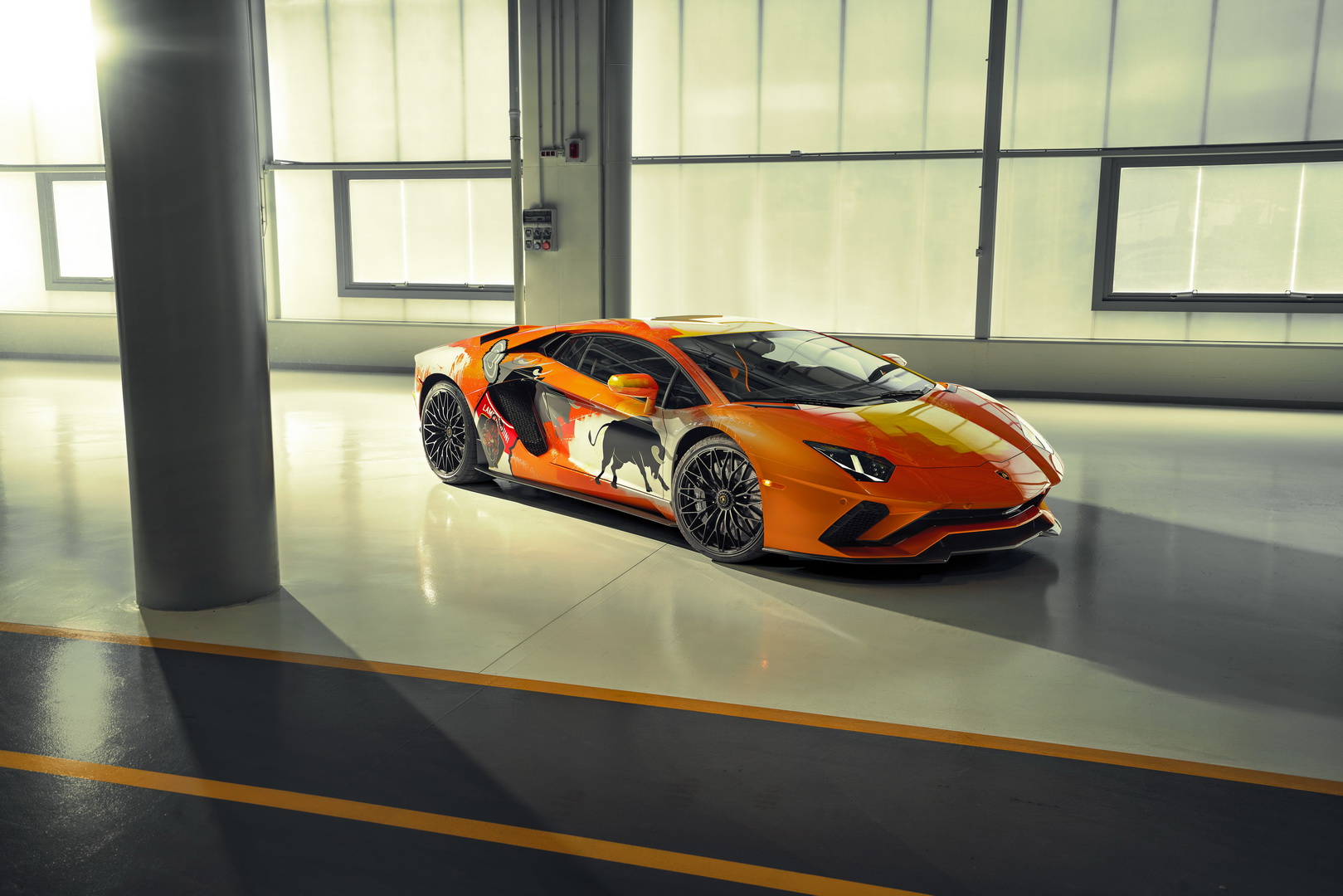 Lamborghini Aventador S Art Car Salutes Monterey Car Week Attendees