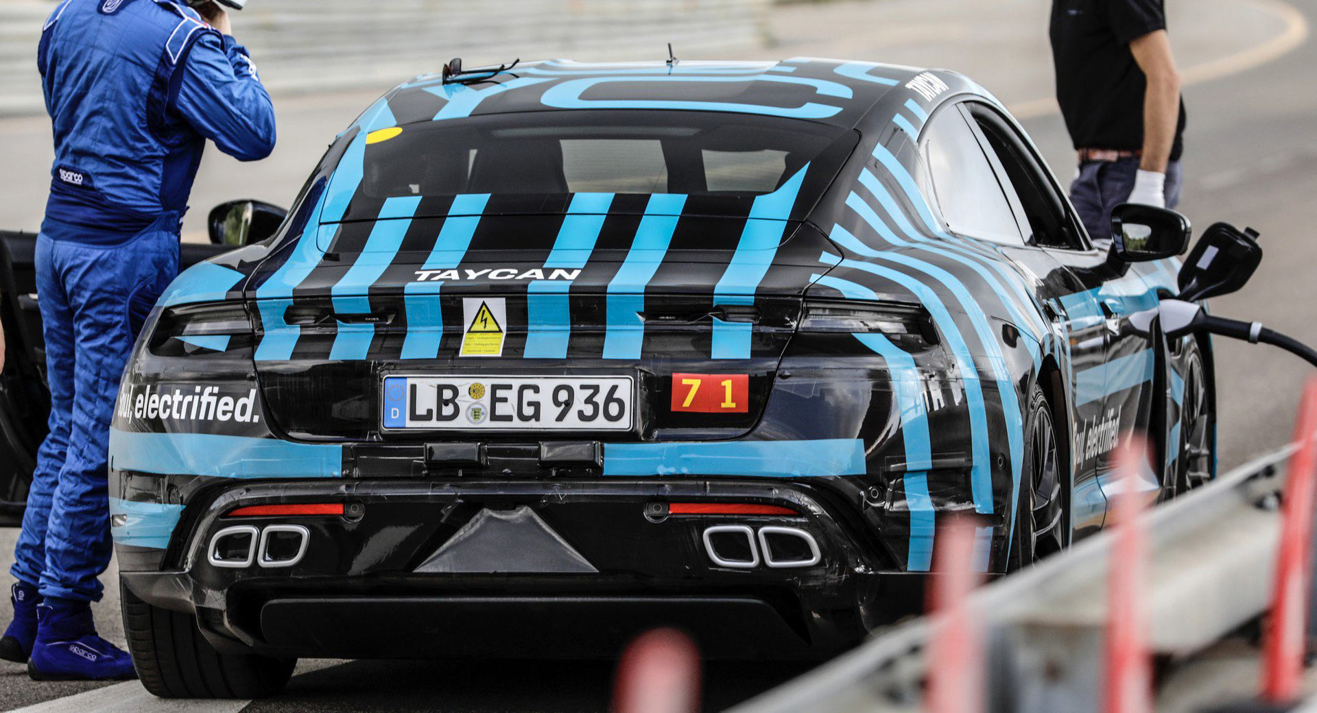 The Porsche Taycan Looks Like This If You Digitally Peel The Camo Away