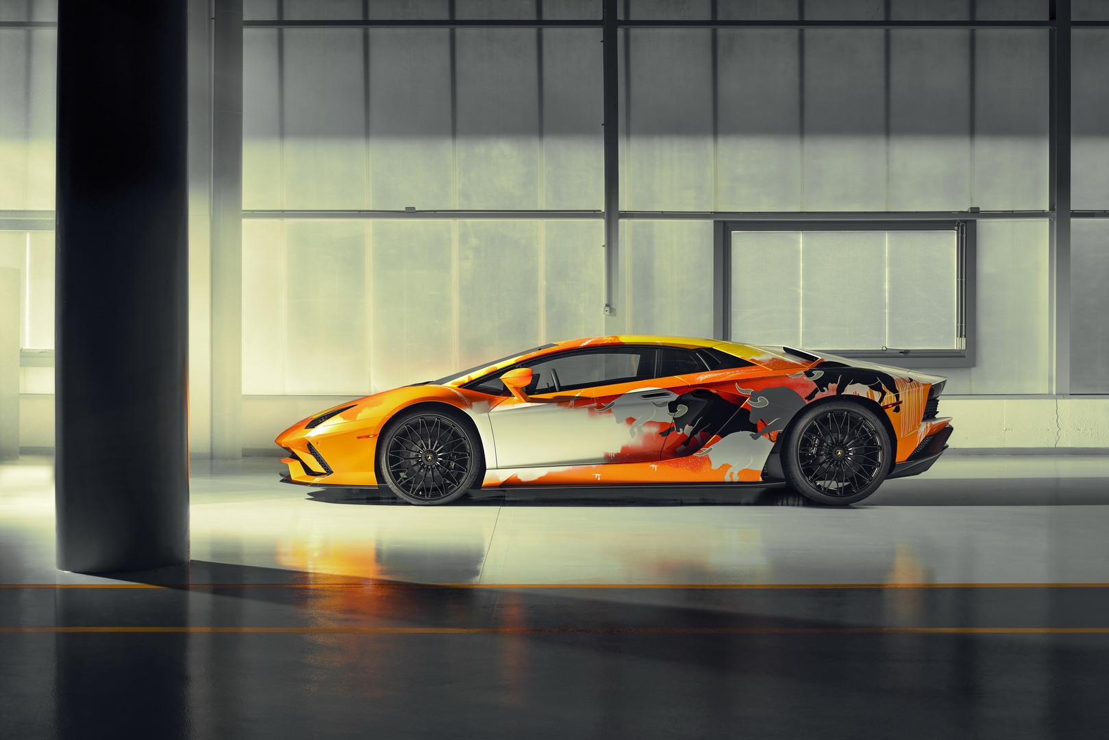 Lamborghini Aventador S Art Car Salutes Monterey Car Week Attendees