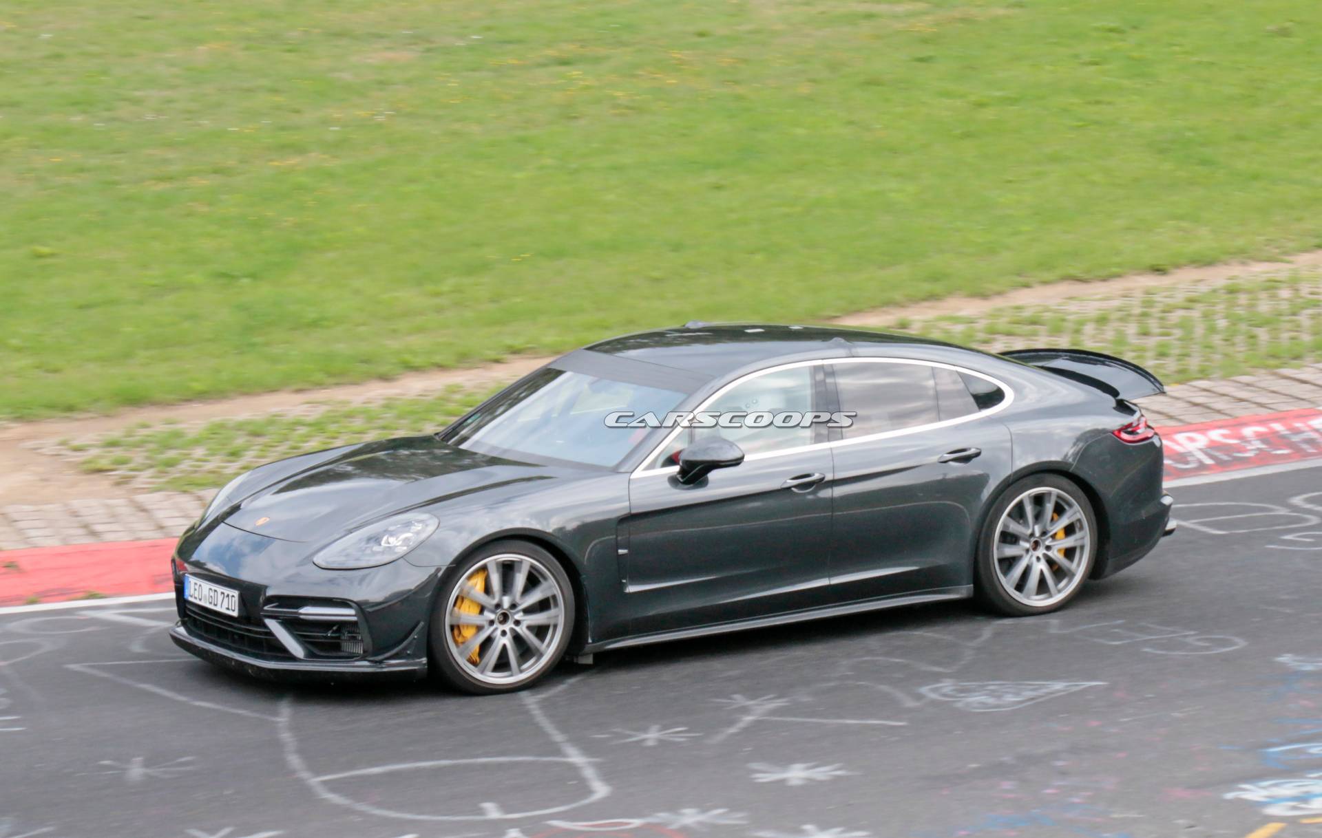 Mystery Porsche Panamera Turbo Prototype Looks Extreme, Could Pack 820 HP
