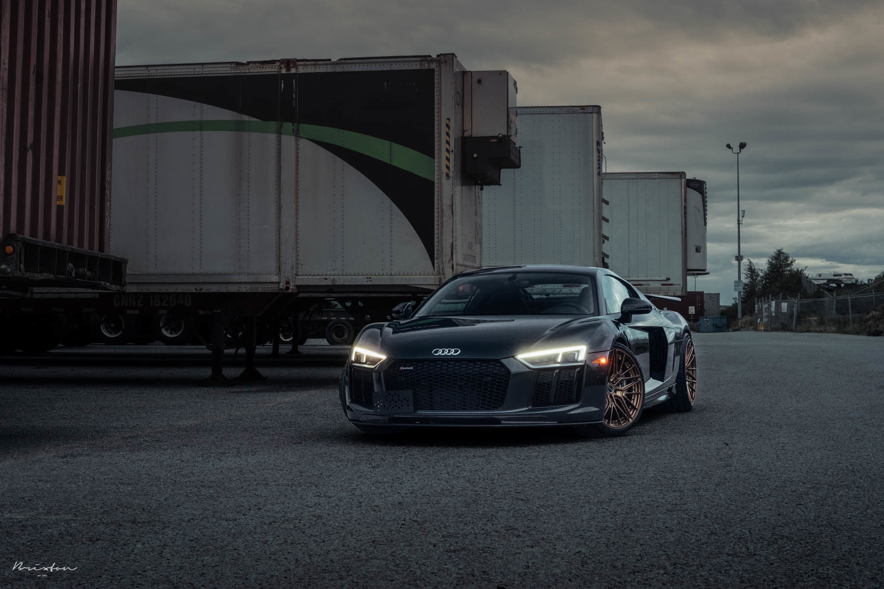 This Audi R8 Is A Perfect Example Showing Dark Grey And Bronze Do Match