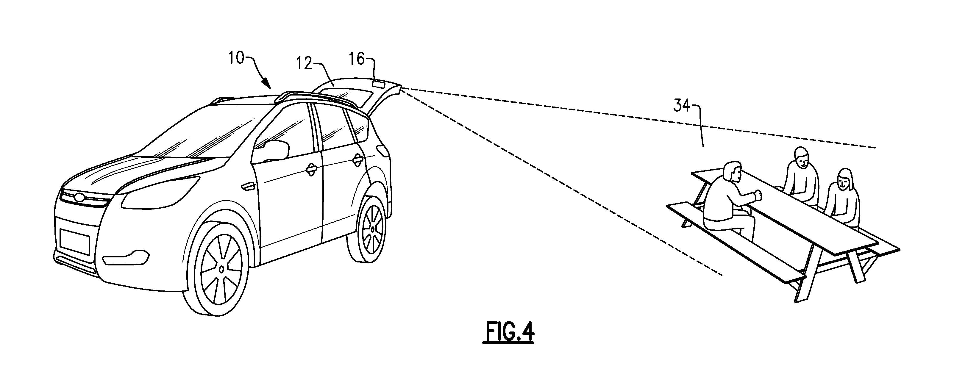 Ford Patents Bizarre Tech Featuring A Movie Projector In SUV Tailgate