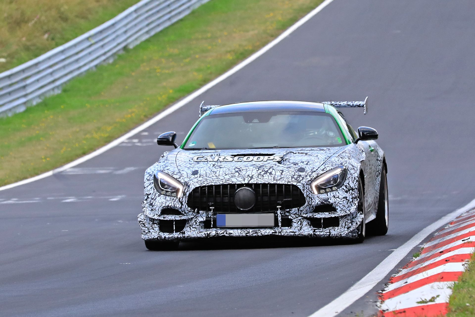 New Mercedes-AMG GT R Black Series Spied With Even Larger Rear Wing