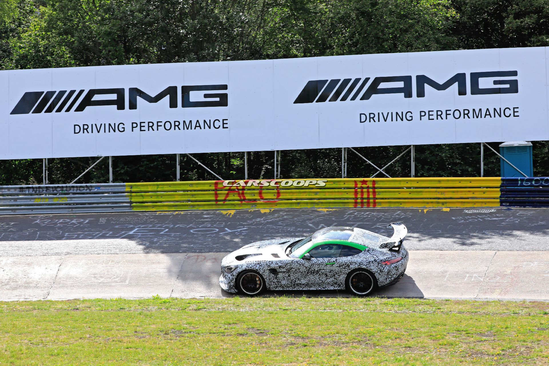 New Mercedes-AMG GT R Black Series Spied With Even Larger Rear Wing