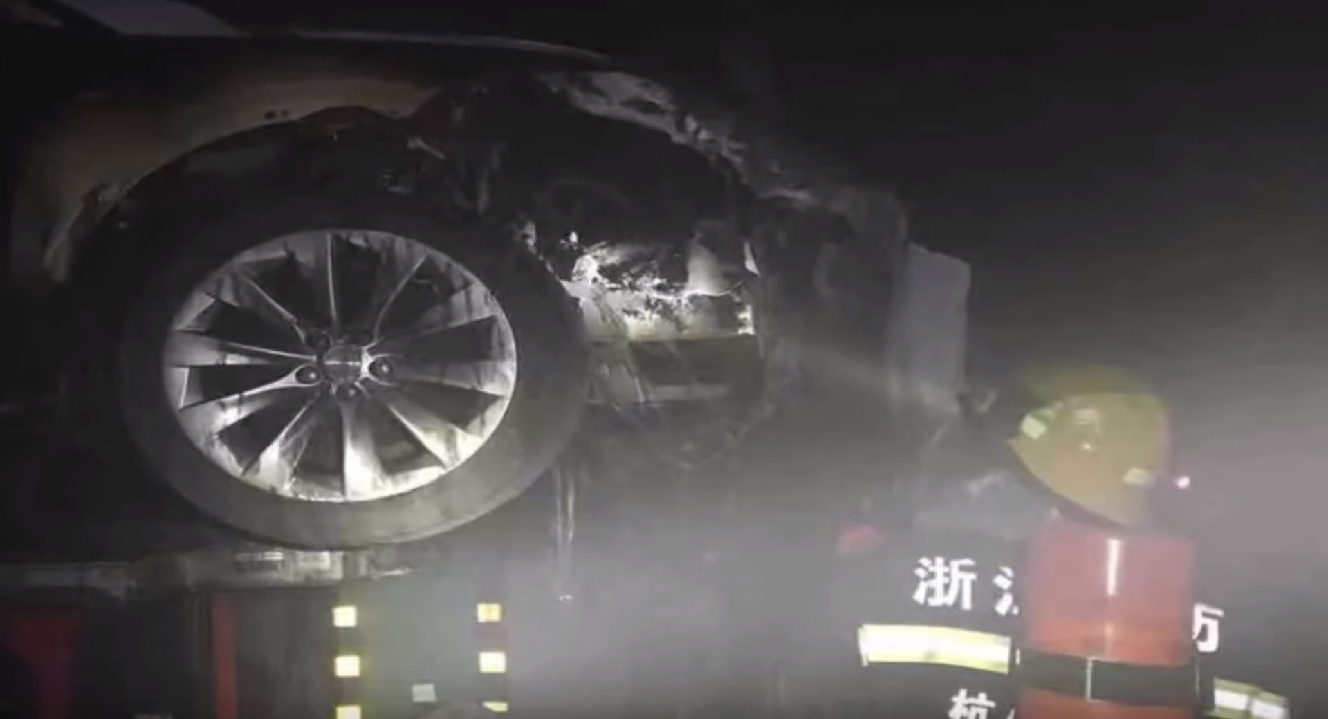Tesla Model S Catches Fire In Chinese Repair Facility | Carscoops