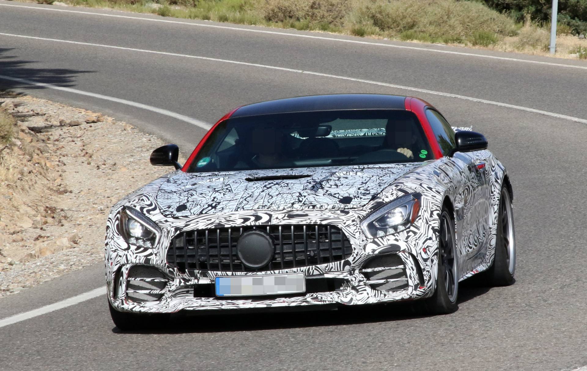 2020 Mercedes-AMG GT R Black Series Spotted With Huge Hood Vents, Carbon Roof