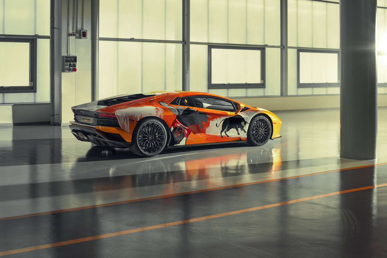 Lamborghini Aventador S Art Car Salutes Monterey Car Week Attendees