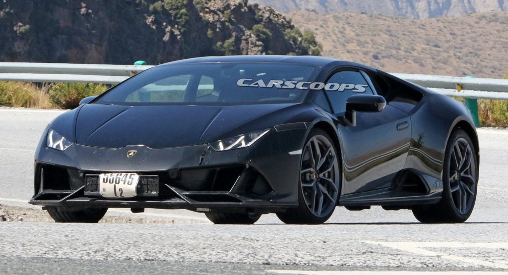  Mysterious Lamborghini Prototype Spied, Could Be The Huracan Performante Evo