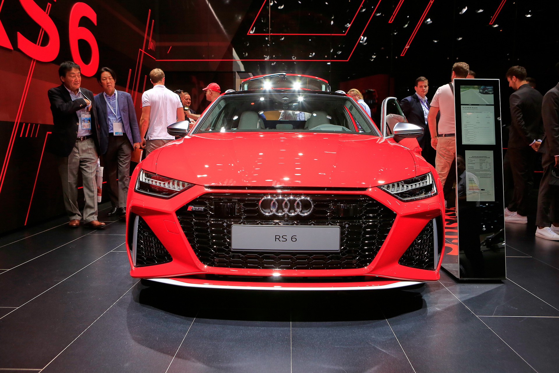 Glossy Red 2020 Audi RS6 Avant Is Frankfurt’s Most Extreme Family Car (And We Love It For That)